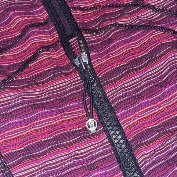 Lululemon ATHLETICA Define Space Dye Twist Regal Plum Alarming zip JACKET SZ 4 - Picture 8 of 9